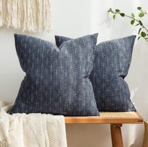 Stylish Blue Throw Pillows Set Of 2
